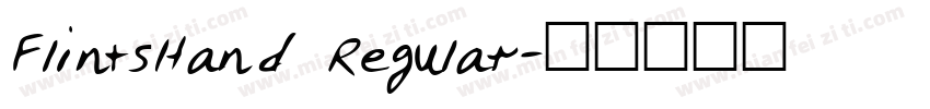 FlintsHand Regular字体转换